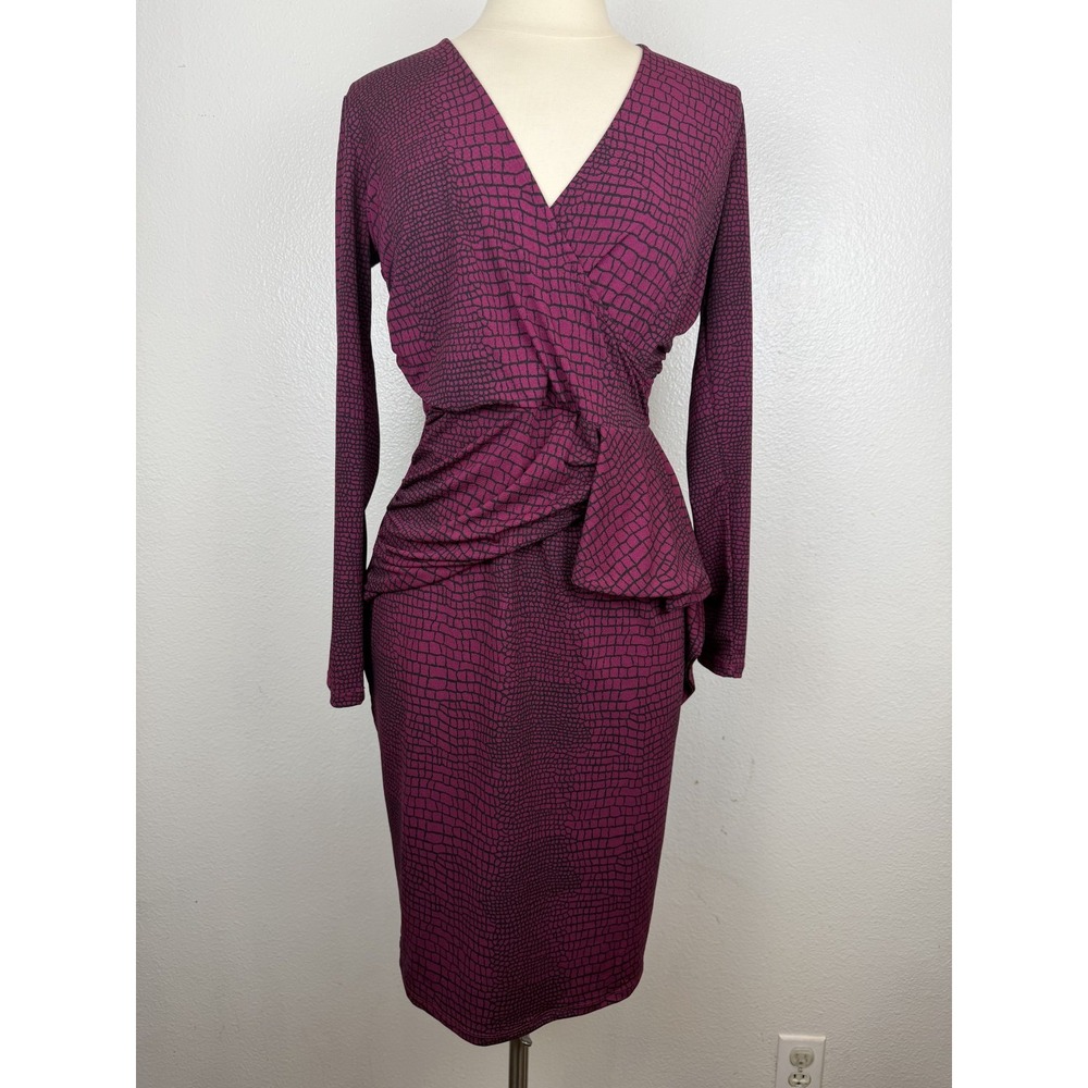 NWT Leota Crocco Raspberry Radiance Scarlett Dress Size M - Picture 2 of 10
